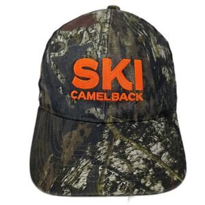 HitWear Baseball Cap Green One Size Orange Camo Ski Camelback Mesh Strapback Hat